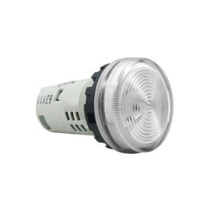 Đèn báo Idec phẳng, bóng Led loại Unibody, 24V AC/DC, Ø22, Trắng sáng, YW1P-1UQ4PW